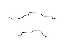 Fine Lines Rear Axle Brake Line Kit; Stainless (98-02 Camaro w/o Traction Control)
