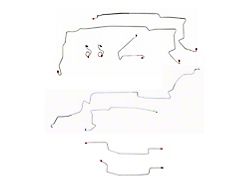 Fine Lines Complete Brake Line Kit; Stainless (87-93 Mustang GT w/o Subframe Connectors)