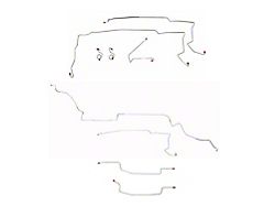 Fine Lines Complete Brake Line Kit; Stainless (87-93 Mustang w/ Subframe Connectors)