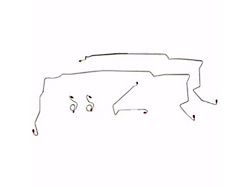 Fine Lines Complete Brake Line Kit; Steel (84-86 Mustang w/ Subframe Connectors)