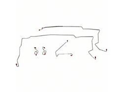 Fine Lines Front Brake Line Kit; Steel (87-93 Mustang, Excluding Cobra)