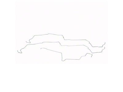 Fine Lines Fuel Line Kit; Stainless (1986 Mustang GT w/o Subframe Connectors)