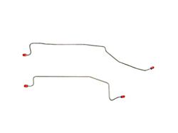 Fine Lines Rear Axle Brake Lines; Stainless (94-95 Mustang GT w/ ABS)
