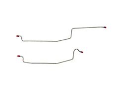 Fine Lines Rear Axle Brake Lines; Steel (84-86 Mustang SVO)
