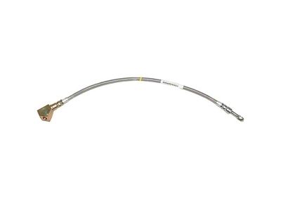 Fine Lines Rear Braided Stainless Brake Hose Kit; Driver Side (96-98 Mustang GT)