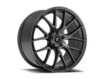 Fittipaldi 360G Gloss Graphite Wheel; Rear Only; 20x10 (05-09 Mustang)