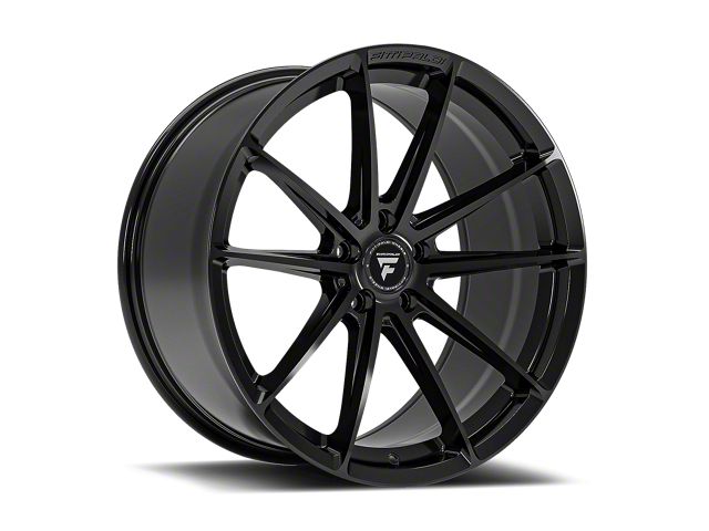 Fittipaldi 362B Gloss Black Wheel; Rear Only; 20x10 (05-09 Mustang)