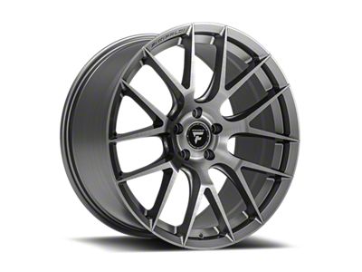 Fittipaldi 360 Brushed Silver Wheel; Rear Only; 20x10; 42mm Offset (10-14 Mustang)