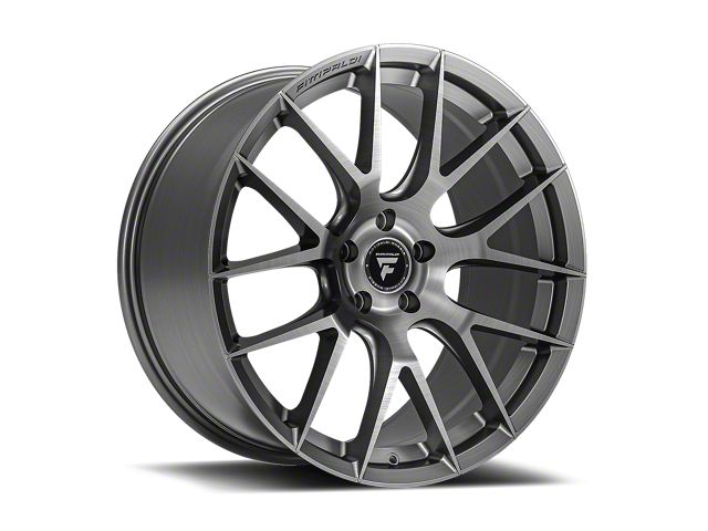 Fittipaldi 360BS Brushed Silver Wheel; Rear Only; 20x10 (10-14 Mustang)