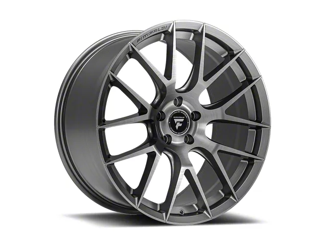 Fittipaldi 360BS Brushed Silver Wheel; Rear Only; 20x10 (10-14 Mustang)