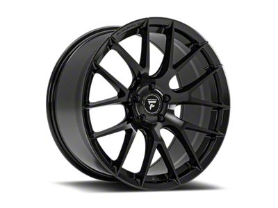 Fittipaldi 360 Gloss Black Wheel; Rear Only; 20x10; 42mm Offset (15-23 Mustang GT, EcoBoost, V6)