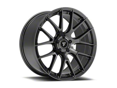 Fittipaldi 360 Gloss Graphite Wheel; Rear Only; 20x10; 42mm Offset (15-23 Mustang GT, EcoBoost, V6)