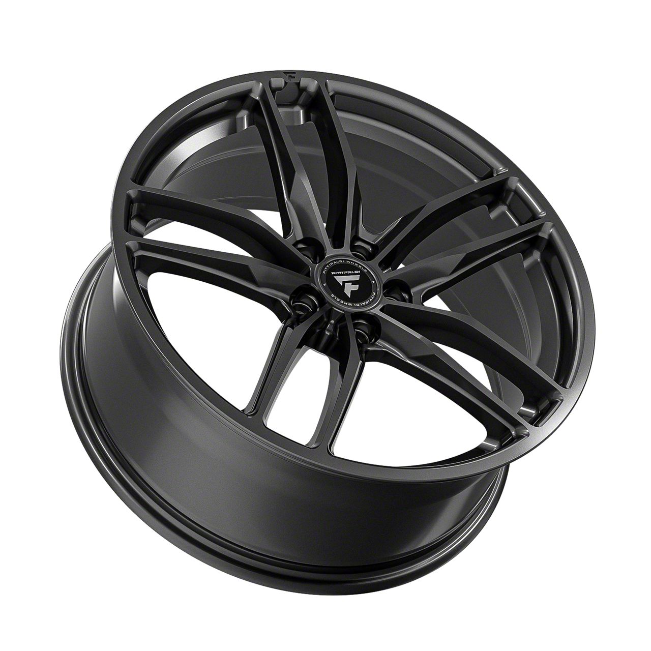 Mijaewoodpg5カスタム0.5 Fittipaldi Mustang 361 Gloss Graphite Wheel; 18x8; 35mm Offset