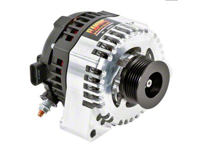 Flaming River Billet HD Amp High Output Alternator; 240 Amp; Machined (97-13 Corvette C5 & C6)