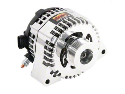 Flaming River Billet HD Amp High Output Alternator; 240 Amp; Polished (97-13 Corvette C5 & C6)