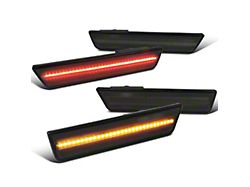 Flashtech LED Side Marker Light Set; Smoked (08-14 Challenger)