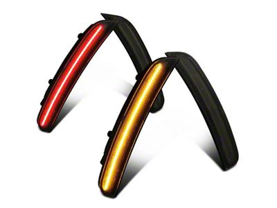 Flashtech LED Side Marker Light Set; Smoked (15-23 Challenger)