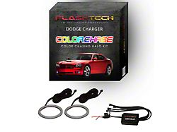 Flashtech ColorChase LED Halo Fog Light Kit; RGB (06-10 Charger)