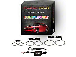 Flashtech ColorChase LED Halo Headlight Kit; RGB (06-10 Charger)