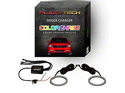 Flashtech ColorChase LED Halo Headlight Kit; RGB (15-23 Charger)