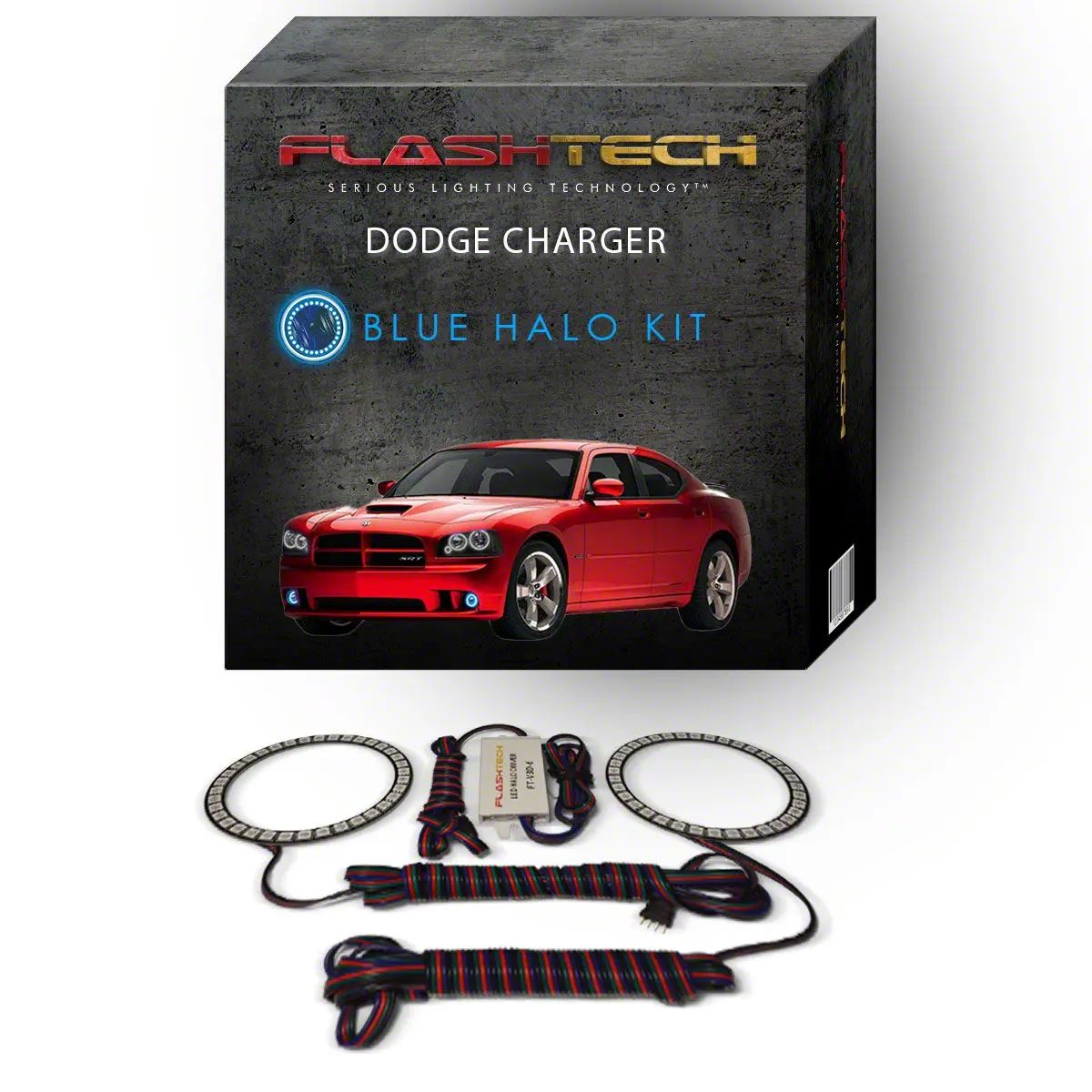 Flashtech Charger LED Halo Fog Light Kit CR45472 (06-10 Charger)