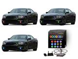 Flashtech V.3 Fusion Color Change LED Halo Fog Light Kit; RGB (11-14 Charger)