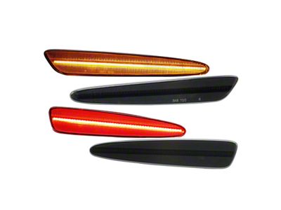 Flashtech LED Side Marker Light Set; Smoked (05-13 Corvette C6)