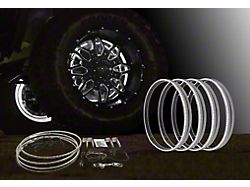Flashtech White LED Wheel Light Kit; 17-Inch (Universal; Some Adaptation May Be Required)
