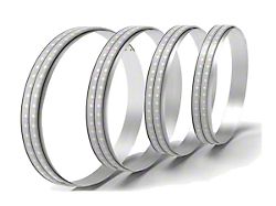 Flashtech Double Row Color Chase RGB LED Wheel Light Kit; 15-Inch (Universal; Some Adaptation May Be Required)