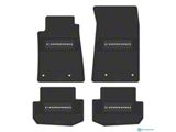 Factory Floorpan Fit Custom Vintage Scene Front and Rear Floor Mats with Camaro Insert; Grey (10-15 Camaro)