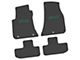 FLEXTREAD Factory Floorpan Fit Custom Vintage Scene Front and Rear Floor Mats with Green 2008 R/T Insert; Black (11-23 RWD Challenger)
