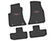 FLEXTREAD Factory Floorpan Fit Custom Vintage Scene Front and Rear Floor Mats with Pink 2008 R/T Insert; Black (11-23 RWD Challenger)