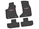 FLEXTREAD Factory Floorpan Fit Custom Vintage Scene Front and Rear Floor Mats with Pink SXT Insert; Black (17-23 AWD Challenger)