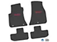 FLEXTREAD Factory Floorpan Fit Custom Vintage Scene Front and Rear Floor Mats with Red SRT Insert; Black (11-23 RWD Challenger)