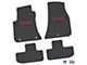 FLEXTREAD Factory Floorpan Fit Custom Vintage Scene Front and Rear Floor Mats with Red T/A Insert; Black (11-23 RWD Challenger)