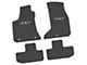 FLEXTREAD Factory Floorpan Fit Custom Vintage Scene Front and Rear Floor Mats with Silver SXT Insert; Black (17-23 AWD Challenger)