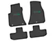 FLEXTREAD Factory Floorpan Fit Custom Vintage Scene Front and Rear Floor Mats with Green Scat Pack Insert; Black (11-23 RWD Challenger)