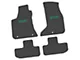 FLEXTREAD Factory Floorpan Fit Custom Vintage Scene Front and Rear Floor Mats with Green GT Insert; Black (17-23 AWD Challenger)