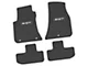 FLEXTREAD Factory Floorpan Fit Custom Vintage Scene Front and Rear Floor Mats with White SRT Insert; Black (11-23 RWD Challenger)