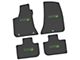 FLEXTREAD Factory Floorpan Fit Custom Vintage Scene Front and Rear Floor Mats with Lime Scat Pack Insert; Black (11-23 RWD Charger)