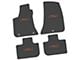 FLEXTREAD Factory Floorpan Fit Custom Vintage Scene Front and Rear Floor Mats with Orange 2008 R/T Insert; Black (11-23 RWD Charger)