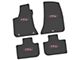 FLEXTREAD Factory Floorpan Fit Custom Vintage Scene Front and Rear Floor Mats with Pink 2015 R/T Insert; Black (11-23 RWD Charger)