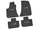 FLEXTREAD Factory Floorpan Fit Custom Vintage Scene Front and Rear Floor Mats with Pink SRT Superbee Insert; Black (11-23 RWD Charger)