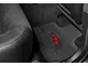 FLEXTREAD Factory Floorpan Fit Custom Vintage Scene Front and Rear Floor Mats with Red 2015 R/T Insert; Black (11-23 RWD Charger)