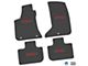 FLEXTREAD Factory Floorpan Fit Custom Vintage Scene Front and Rear Floor Mats with Red 2015 R/T Insert; Black (11-23 AWD Charger)