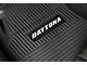FLEXTREAD Factory Floorpan Fit Custom Vintage Scene Front and Rear Floor Mats with Red Daytona Insert; Black (11-23 RWD Charger)