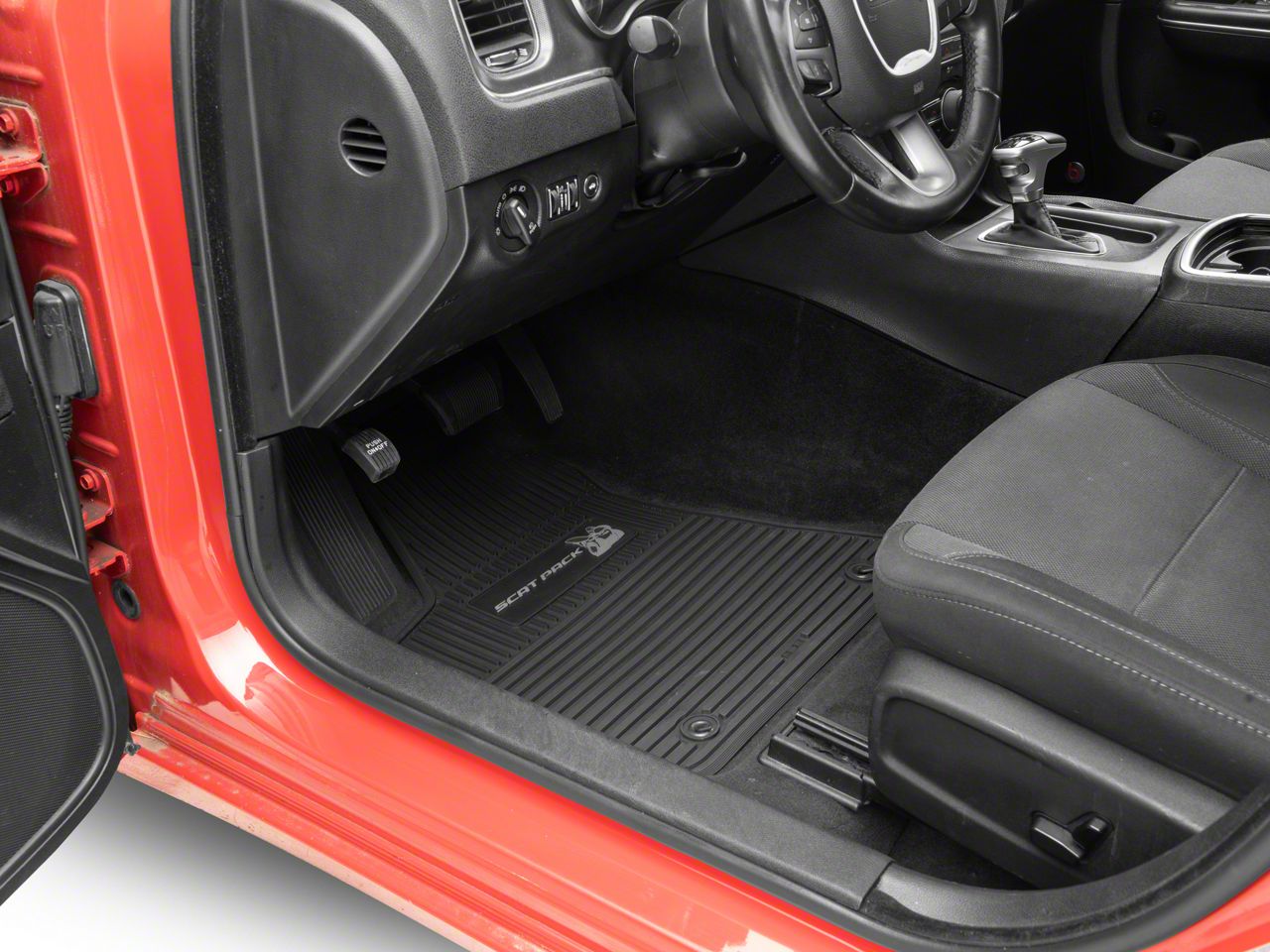 FLEXTREAD Charger Factory Floorpan Fit Custom Vintage Scene Front and