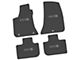 FLEXTREAD Factory Floorpan Fit Custom Vintage Scene Front and Rear Floor Mats with Silver SRT Superbee Insert; Black (11-23 RWD Charger)