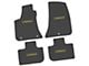FLEXTREAD Factory Floorpan Fit Custom Vintage Scene Front and Rear Floor Mats with Yellow Charger Insert; Black (11-23 RWD Charger)