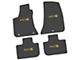 FLEXTREAD Factory Floorpan Fit Custom Vintage Scene Front and Rear Floor Mats with Yellow SRT Superbee Insert; Black (11-23 RWD Charger)